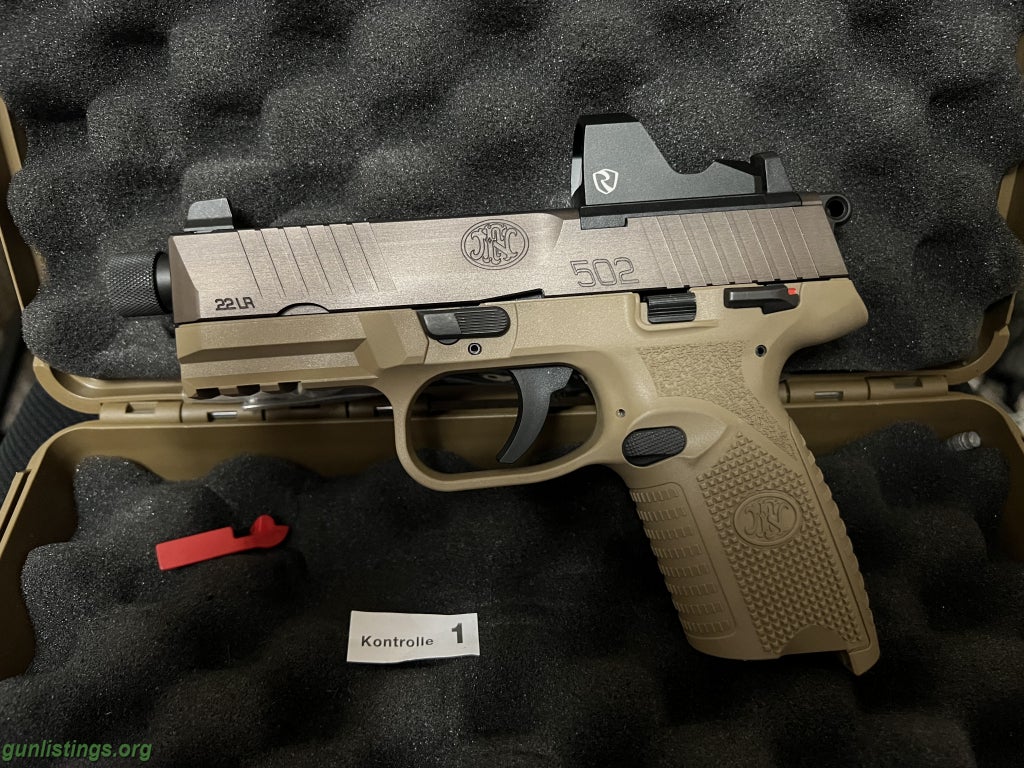 Pistols FN 502 With Red Dot