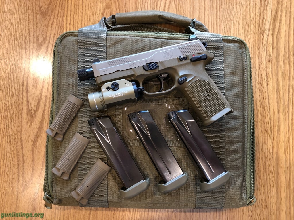 Pistols FN-FNX Tactical 45 FDE