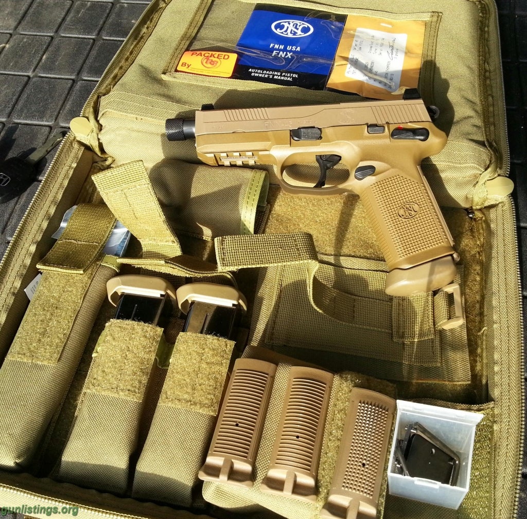 Gunlistings.org - Pistols FNX Tactical 45 In FDE, New W/Tac Kit