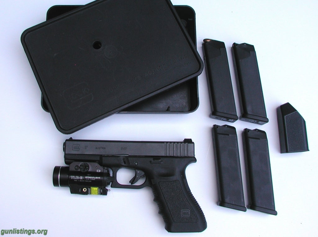 Pistols Glock 17 W/or/wo TLR Laser Light