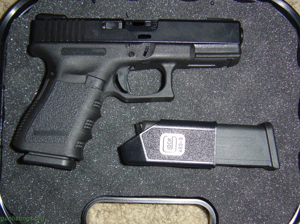 Pistols Glock 19 With TG H3 Night Sights Like New