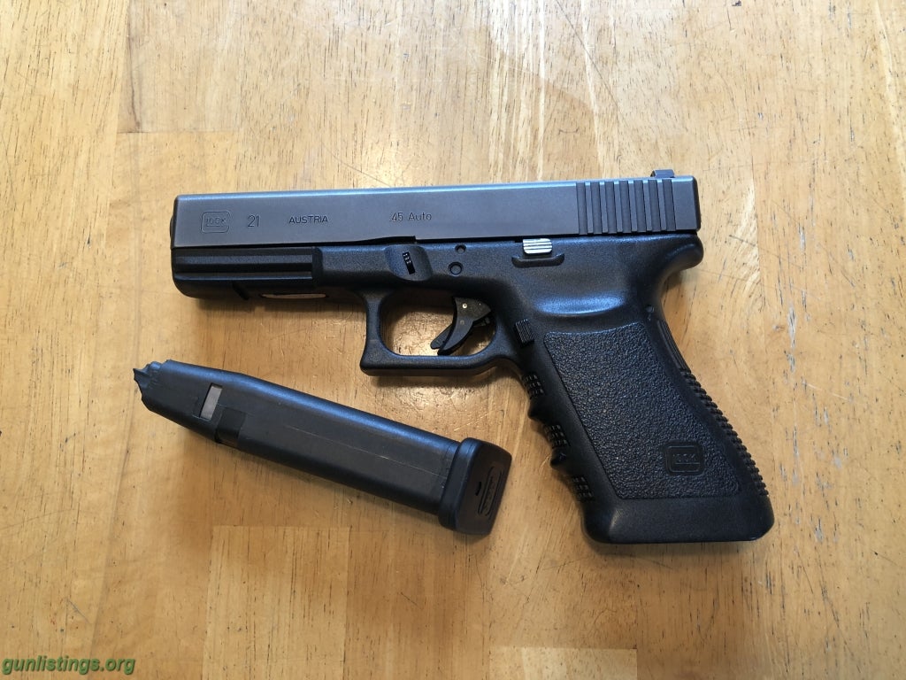 Pistols Glock 21 With Night Sights