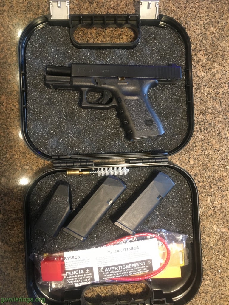 Pistols Glock 23 Gen-3 W/ 3.5# Ghost Trigger And N/S