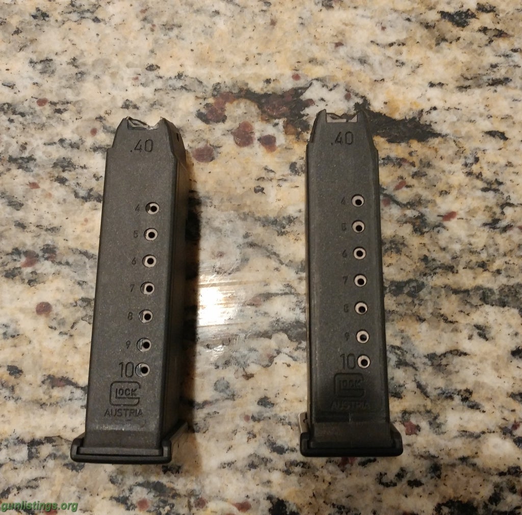 Pistols Glock 23 Magazines, 2 - 10 Rounders