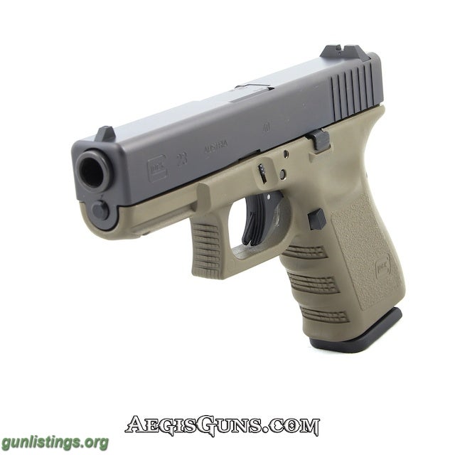 Pistols GLOCK 23 OD GREEN 40SW