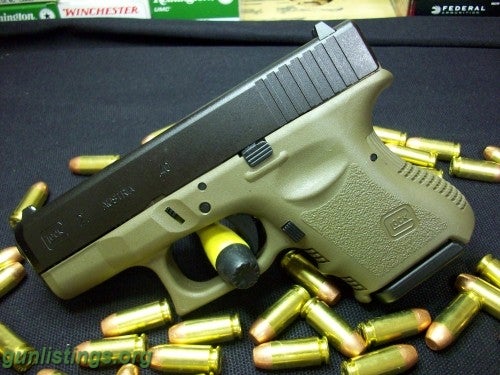 Pistols Glock 27 OD Green Like New With Access