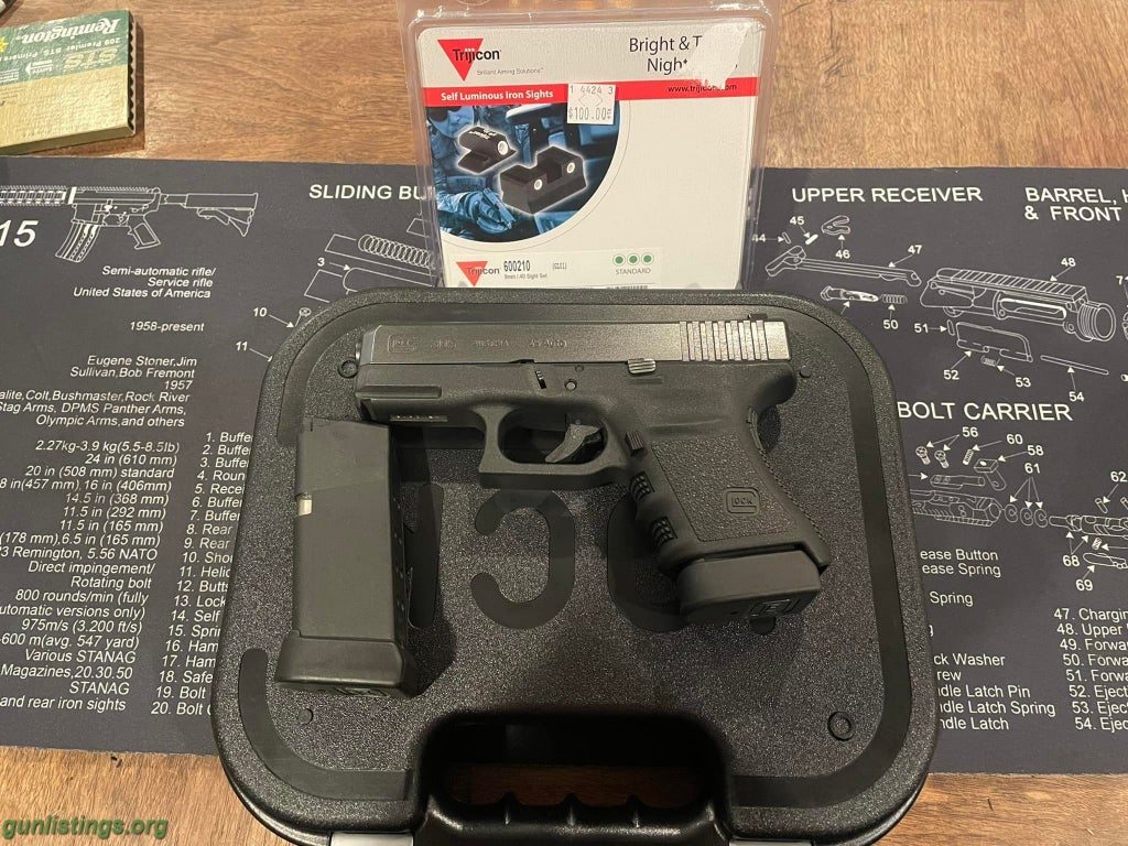 Pistols Glock 30S W/ Night Sights