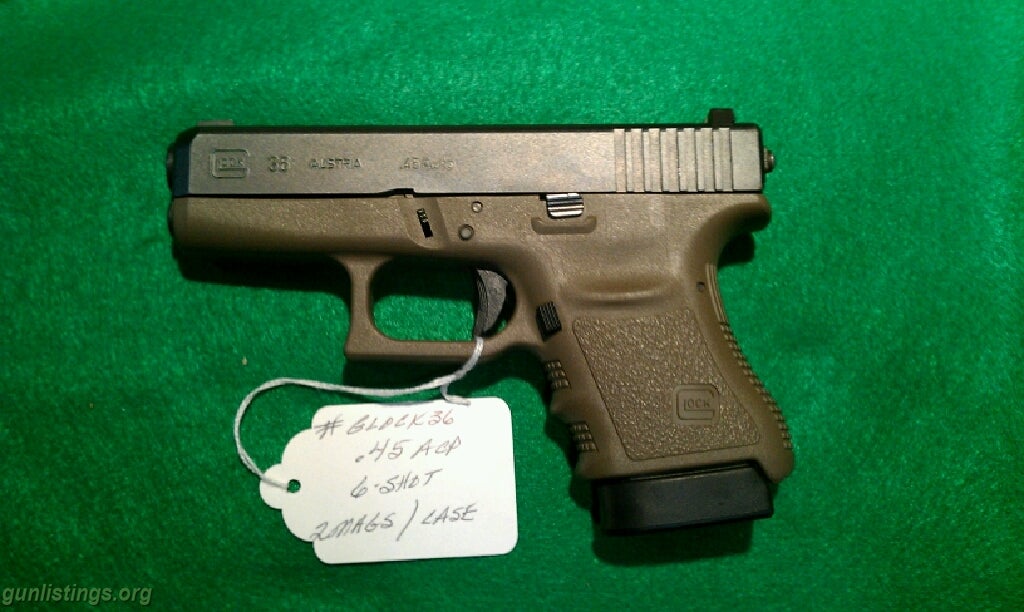 Pistols Glock 36 .45 Acp