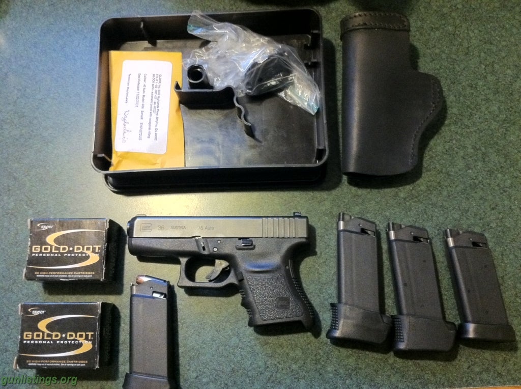 Gunlistings.org - Pistols Glock 36 & S&W AR15-22