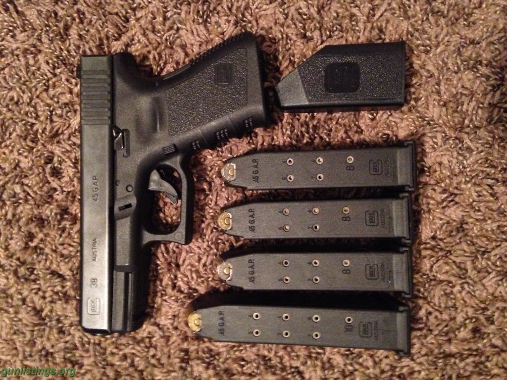 Pistols Glock 38 .45 G.A.P.