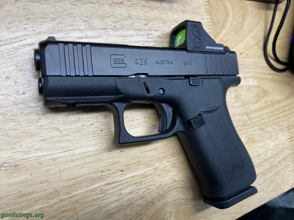 Pistols Glock 43x MOS W/RMR