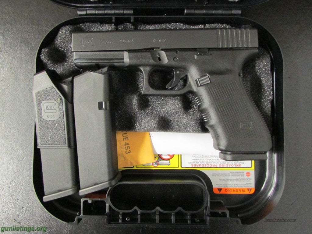 Pistols Glock G21 G3 13+1 45ACP 4.6