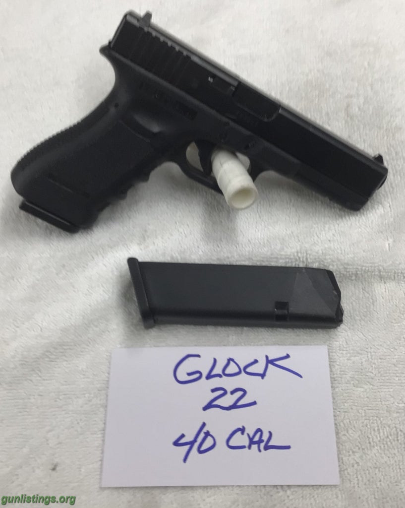 Pistols Glock Model 22 40 Cal