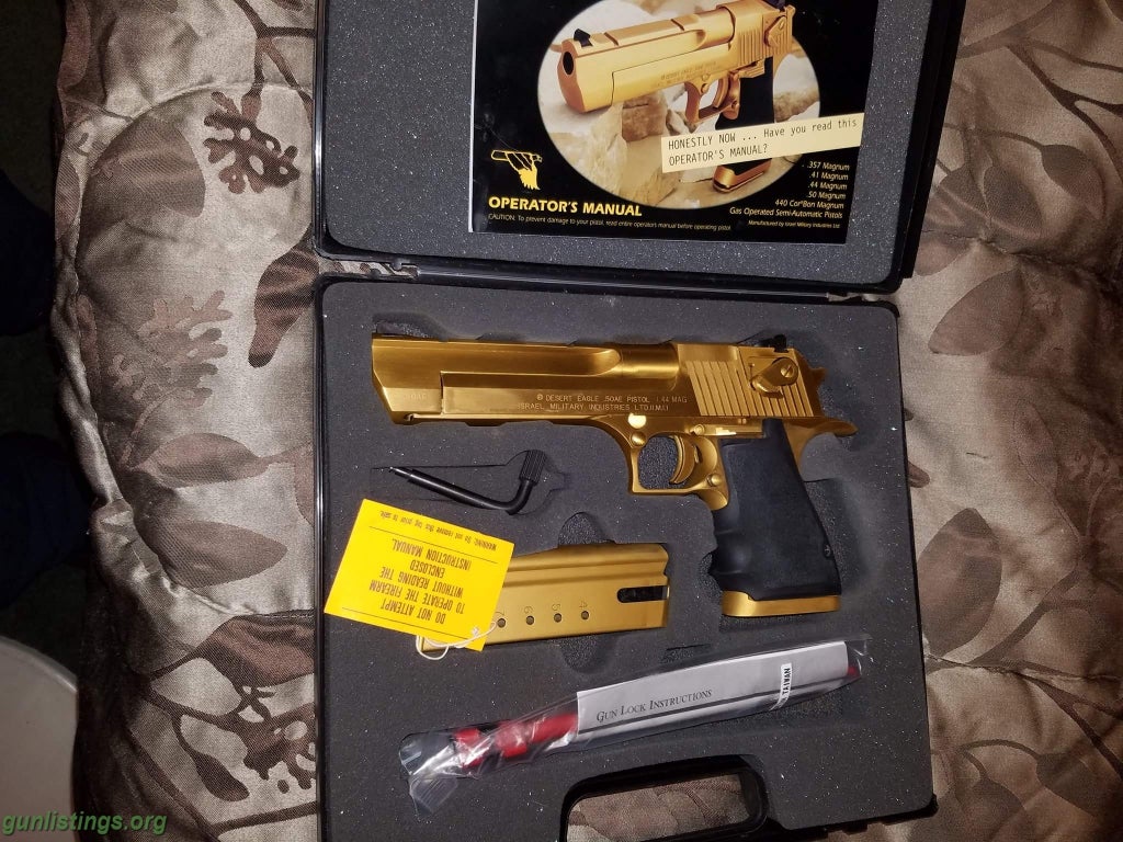 Pistols Gold Desert Eagle 50 Cal