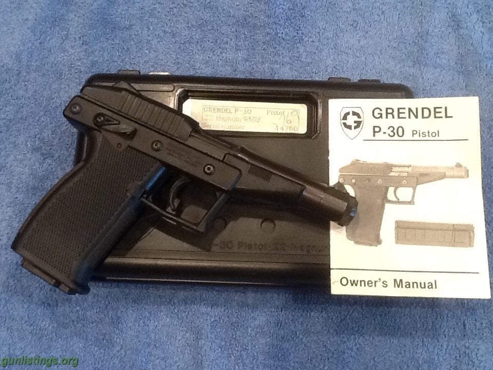 Pistols Grendel P30 Semi-auto 30 Shot .22 Mag Pistol