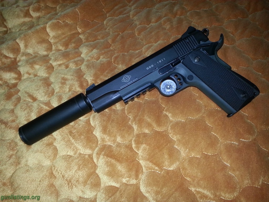 Pistols GSG 1911 W/ Rail And Compensator