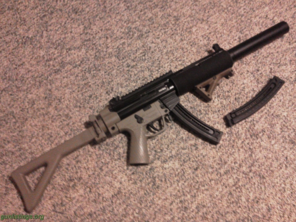 Pistols GSG 5-22 SD MP5 Clone W/Tapco Extras