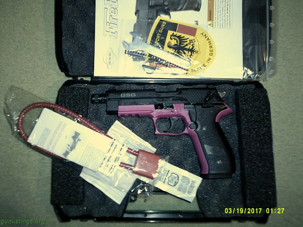 Pistols GSG FireFly Pink With Thrd Barrel&BONUS 1 FREE Mag