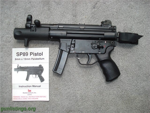 Pistols Heckler & Koch SP89 UNFIRED H&K SP 89 Not USP P7