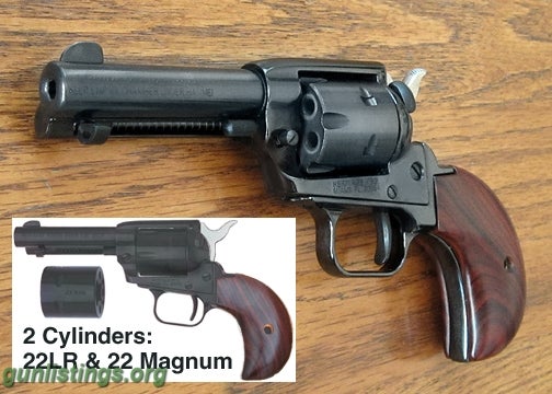 Pistols HERITAGE 22LR/22 Magnum (WMR) COMBO Revolver