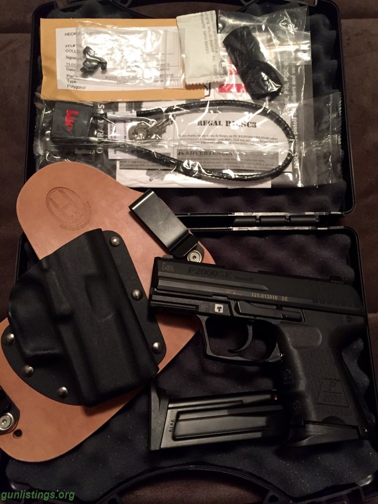 Pistols HK P2000sk 9mm LEM FS/FT