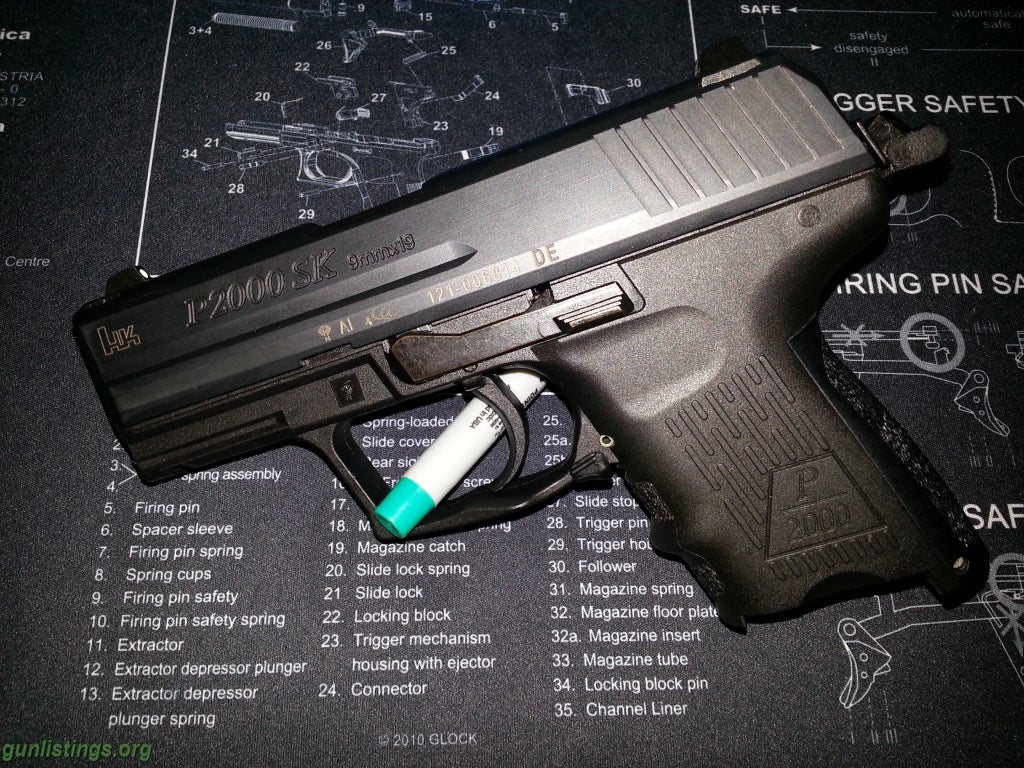 Pistols HK P2000SK 9mm V3