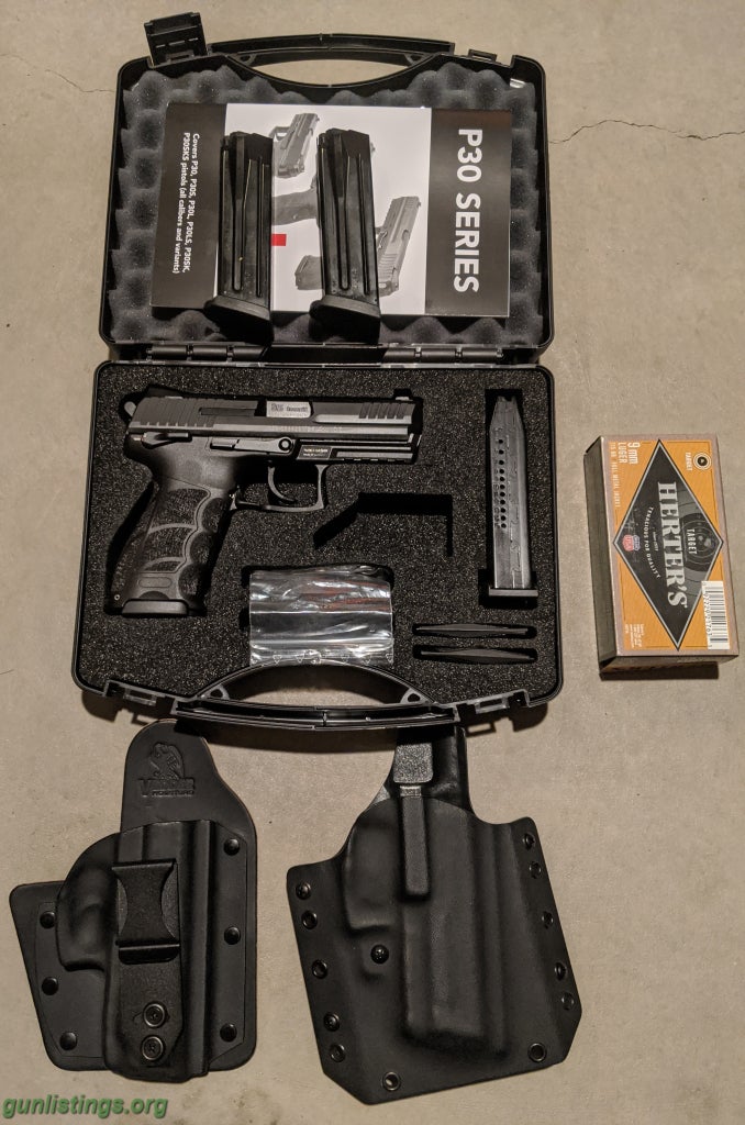 Pistols H&K P30S V3 9mm