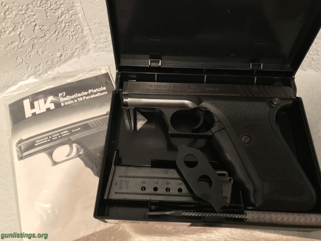 Pistols HECKLER & KOCH HK P7 MINT UNFIRED COMPLETE