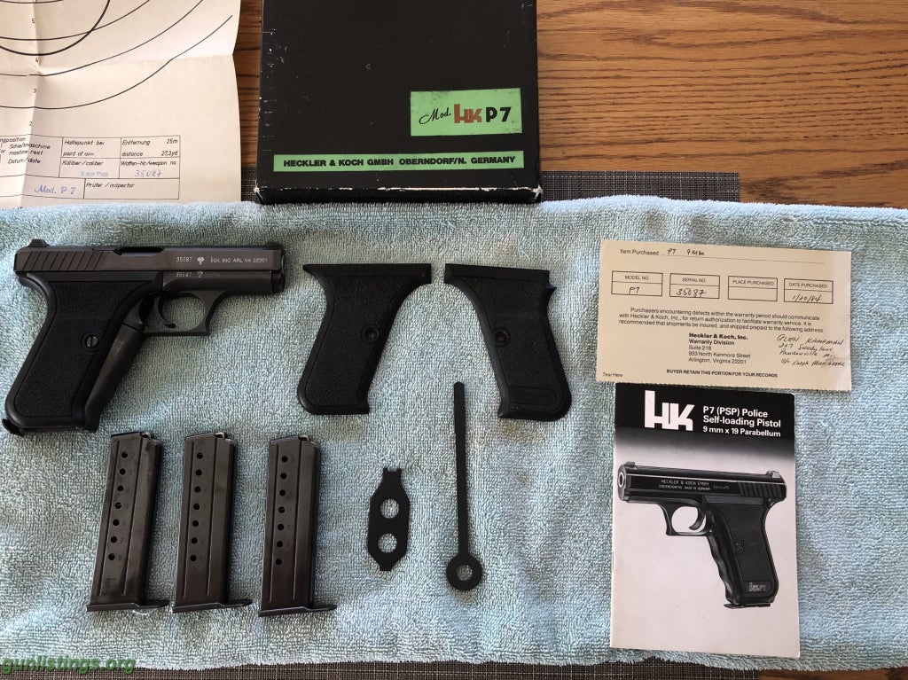 Gunlistings.org - Pistols H&K P7 PSP (RARE)
