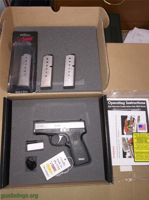 Pistols Kahr CT380 7 Rd + 3 Mags