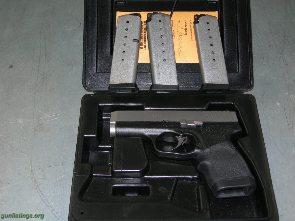 Pistols KAHR CW9 3 10RD MAGS POSS TRADE