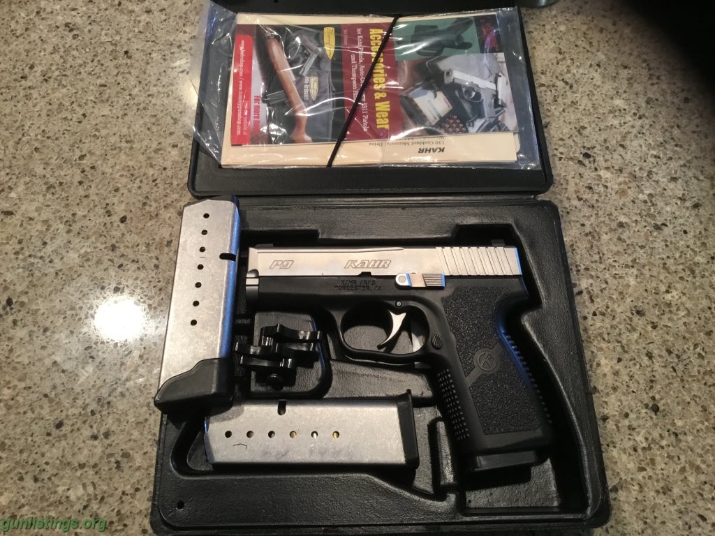 Pistols Kahr P9 Stainless 9mm As New