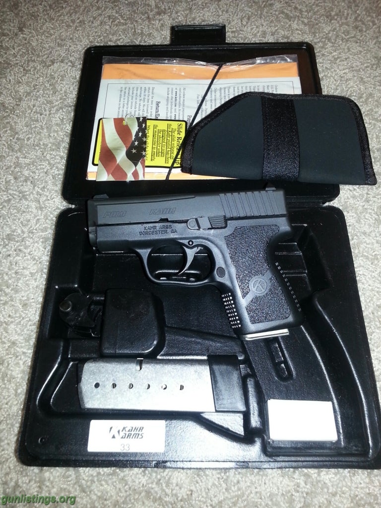 Pistols KAHR PM9 BLACK STAINLESS