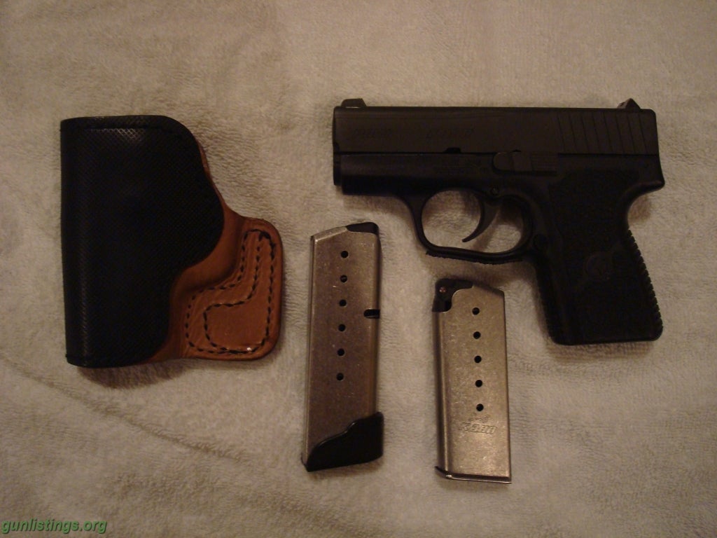 Pistols Kahr PM9,Black Nitride Slide,2 Mags ,High Noon Holster