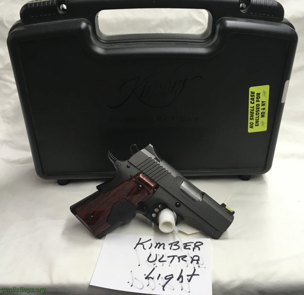 Pistols KIMBER ULTRA Light 45acp