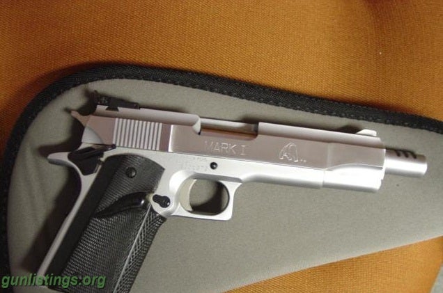 Pistols LAR Grizzly Mark I,45 Win Mag,custom Stainless Look Fin