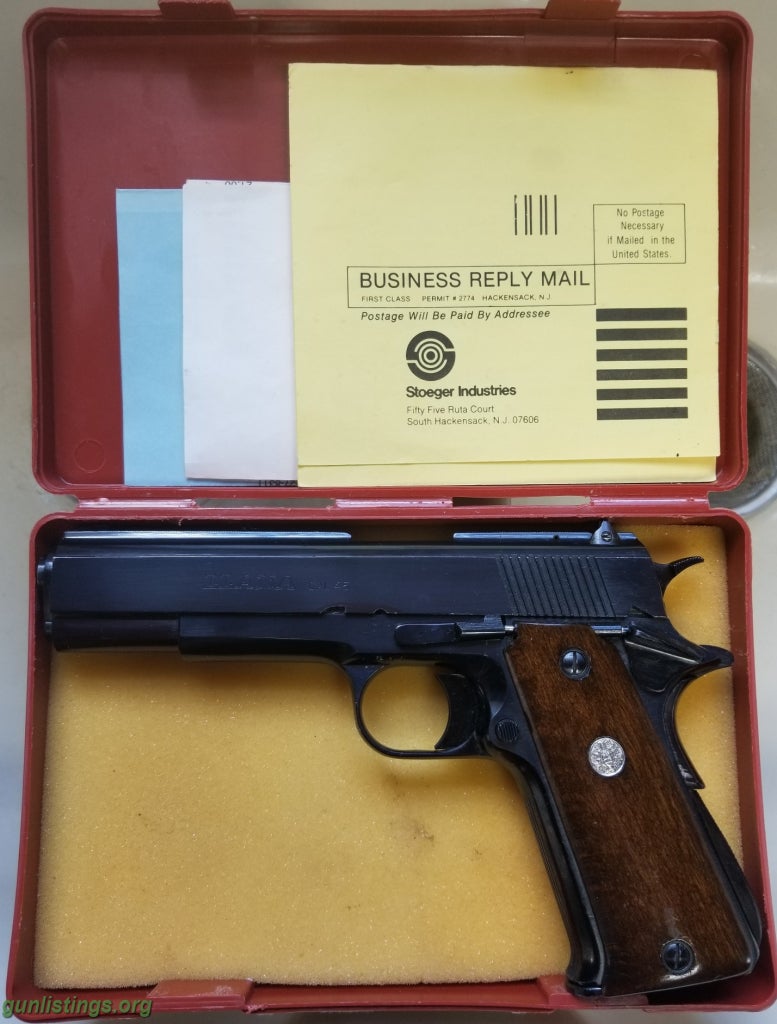 Pistols Llama 1911 .45 With Box And Papers