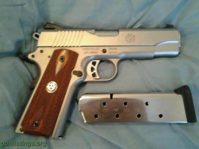 Gunlistings.org - Pistols New In Box Ruger Stainless 1911, 4.25 Inch ...