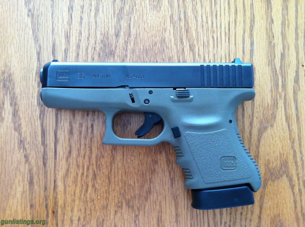 Pistols OD Green Glock 36 45acp