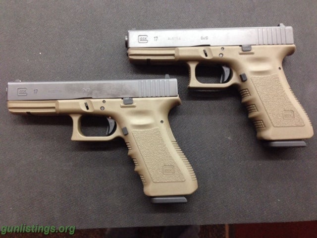 Pistols Olive Drab Glock 17's