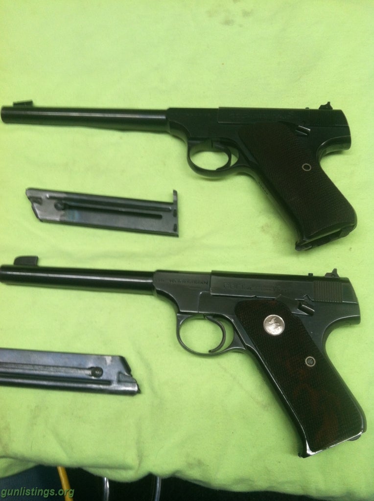 Pistols Pair Of Colt Woodsman First Series