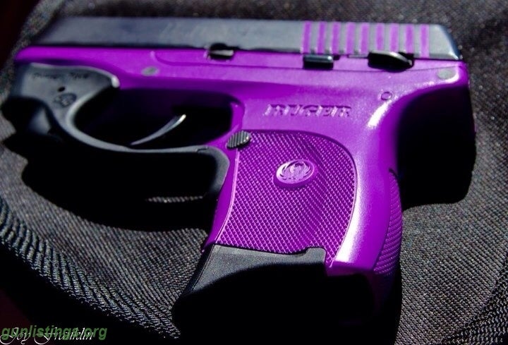 Pistols Ruger .380 With Laser Purple