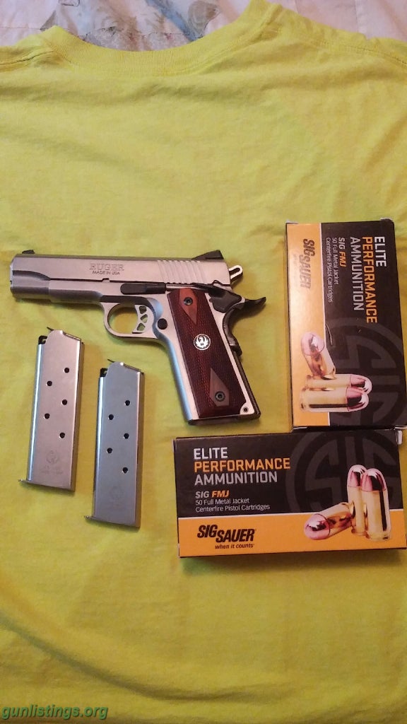 Pistols Ruger 1911 45 Commander