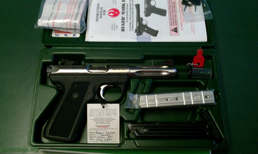 Pistols Ruger 22/45 Hunter Ss