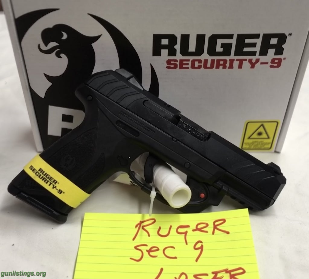 Pistols RUGER 9mm With. LASER