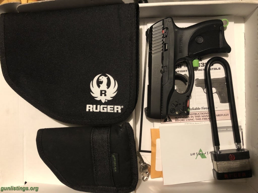 Pistols Ruger LC9 W/green Laser