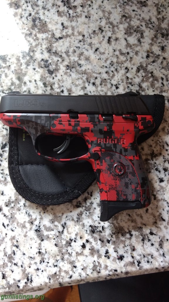 Pistols Ruger Lc9s Red Camo 9mm