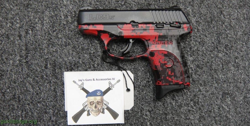 Pistols Ruger LC9s Red Digital Camo 9mm