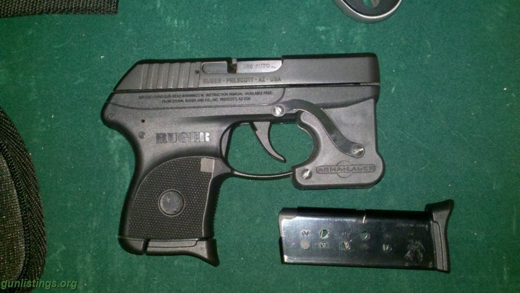 Pistols Ruger LCP .380 W/Arma Lazer