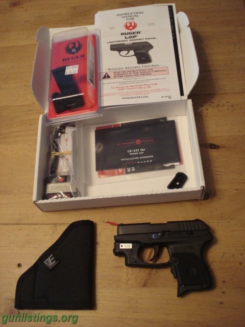 Pistols FS/T Ruger LCP 380 With Crimson Trace Laser BNIB